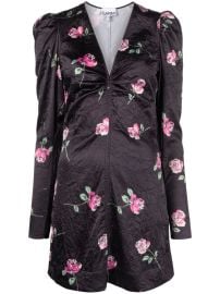 GANNI floral-print Minidress - at Farfetch